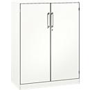 Flügeltürenschrank ASISTO C 3000, 3 Ordnerhöhen, B 1000 mm, weiss/weiss