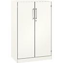 Flügeltürenschrank ASISTO C 3000, 3 Ordnerhöhen, B 800 mm, weiss/weiss