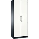 Flügeltürenschrank ASISTO C 3000, 5 Ordnerhöhen, B 800 mm, anthrazit/weiss