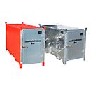 Fluorescentiebuizendoos BAUER SL 150, plaatstaal, toegankelijk voor rolstoelgebruikers, afsluitbaar, verzinkte deur, B 1700 x D 770 x H 1125 mm, grijs