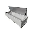Fluorescentiebuizendoos BAUER SL-N 220, plaatstaal, toegankelijk voor rolstoelgebruikers, verzinkt deksel, afneembaar tussenschot, B 2300 x D 800 x H 530 mm, gegalvaniseerd