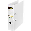 Folder Bene No.1, A4, spine width 80 mm, lever arch mechanism, grip hole & glued spine label, cardboard, white