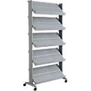 Folderhouder UNO - aluminium kleur