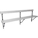 Folding bench, aluminium, L 2000 mm, anthracite (RAL 7016)