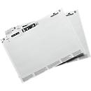 Folha de etiquetas LABEL REFILL, perfurada, imprimível, 20 folhas para etiquetas W 200 x H 20- 40 mm