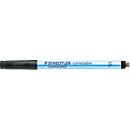 Folienstifte Staedtler Lumocolor® correctable 305, Linienbreite F, trocken abwischbar, 10 St., schwarz