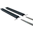 Fork extension for industrial forklift, open model, L 1800 x W 120 x 40 mm, black