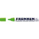 Franken chalk marker ZKML19, wedge tip, line width 2-5 mm, water-based ink, light green