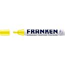 Franken Kreidemarker ZKML04, Keilspitze, Strichstärke 2-5 mm, Tinte auf Wasserbasis, neongelb