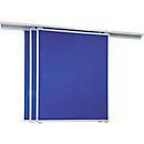 Franken Rail mural à 3 canaux série Pro, aluminium, y compris rail de protection, 5000 mm