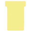 Franken T-cards, para tablero de clavijas, tamaño 1, anchura de la cabeza 29 mm, anchura del pie 17 mm, altura 47 mm, amarillo