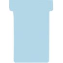 Franken T-cards, para tablero de clavijas, tamaño 2, anchura de cabeza 60 mm, anchura de pie 48 mm, altura 84 mm, azul claro