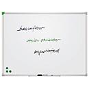 Franken Whiteboard U-Act!Line®, Hoch- & Querformat, emailliert, magnethaftend, recycelbar, mit Ablageschale, B 1800 x H 1200 mm