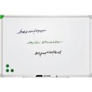 Franken Whiteboard U-Act!Line®, Hoch- & Querformat, emailliert, magnethaftend, recycelbar, mit Ablageschale, B 900 x H 600 mm