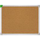 Frankenkurkbord U-Act! Line®, wandmontage in staand en liggend formaat, aluminium frame, 600x800 mm