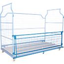 Front wall, for universal box type 2000, hinged, lacquered