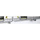Führungsschiene für Aluminium-Überfahrbrücken Typ SBK, bis 4000 kg, L 2000 x B 76 x H 112 mm, walzblank