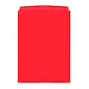 Fundas transparentes Orgatex, A4 vertical, rojo, 50 uds.