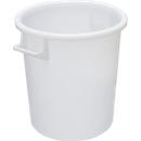 Fût, en polyéthylène PEHD, 50 litres, empilable, avec poignées, naturel