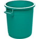 Fût, en polyéthylène PEHD, 50 litres, empilable, avec poignées, vert