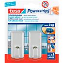 Gancho tesa Powerstrips grande, angular, cromado