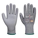 Gants de protection Portwest C 13 PU, protection contre les coupures niveau C, EN 407, HPPE/PU/caoutchouc, L, gris, 12 paires