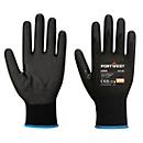 Gants pour chaussures Portwest NPR15, pouce renforcé, compatible avec les écrans tactiles, mousse nitrile/caoutchouc/PE recyclé, noir, XL, 12 paires