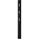 Garderobenpaneel Susanna, Wandmontage, 3 Klapphaken, bis 5 kg, B 150 x T 30 x H 1700 mm, MDF, schwarz