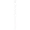 Garderobenpaneel Susanna, Wandmontage, 3 Klapphaken, bis 5 kg, B 150 x T 30 x H 1700 mm, MDF, weiß