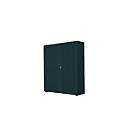 Garderobenschrank, 2-türig, B 100 cm, 5 OH, graphit