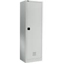 Garderobenschrank EASY-WEAR, Zylinderschloss, H 1935 mm, lichtgrau RAL 7035
