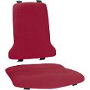 Garnissage de rechange Sintec, avec soutien lombaire, rembourrage tissu, rouge Duotec