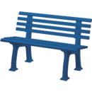 Gartenbank, 2-Sitzer, L 1200 mm, blau