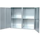 Gas cylinder storage with 2 doors