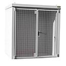 Gasflaschencontainer BAUER GFC-B M2, B 1570 x T 2125 x H 2265, für 35 Gasflaschen, feuerbeständig, abschließbar, weiß