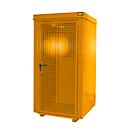 Gasflessencontainer BAUER GFC-B M0, B 1090 x D1185 x H 2205, voor 9 gasflessen, brandwerend, afsluitbaar, oranje