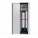Gasflessenkast G-ULTIMATE-90 Standaard, scharnierende deurstop links, 2x 50 l cilinders, B 598 x D 615 x H 2050 mm
