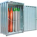 Gasflessenkast SAFE LIF GM 114, met bodemframe en gegalvaniseerd rooster