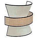 Gatsby wandlamp, fluweel/rattan, wit, B 300 x D 300 x H 150 mm, 2 x E27, meet by Paperflow