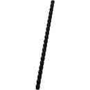 GBC® Binderücken, Plastik, Ø 6 mm, 100 Stück, schwarz