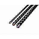 GBC® binding combs, plastic, Ø 22 mm, 100 pieces, black