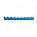 GBC® binding combs, plastic, Ø 22 mm, 100 pieces, blue
