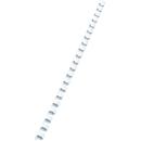 GBC® inbindruggen, plastic, Ø 10 mm, 100 stuks, wit