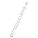 GBC® inbindruggen, plastic, Ø 16 mm, 100 stuks, wit