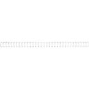GBC metalen inbindruggen WireBind, A4, 34 ringen, 9,5 mm voor max. 85 pagina's, 100 stuks, zilver