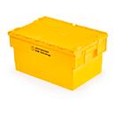 Gefahrgut-Transportbehälter 55 Liter, UN-zertifiziert, L 600 x B 400 x H 315 mm, max. 15 kg, stapelbar, inkl. 10 Kissen/6 Kabelbinder/6 Beutel