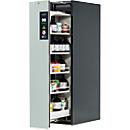 Gefahrstoffschrank Asecos V-LINE, Typ 90, 1 Vertikalauszügen, Anthrazitgrau/Lichtgrau
