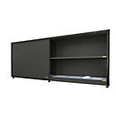 Geïsoleerde rekkenbak BAUER CEH 81-2, staal, schuifdeur, B 8400 x D 1550 x H 3190 mm, grijs