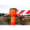 Geleidehulshulpstuk Allroundline ALCT-O - voor geleidehulzen- kunststof - B 125 x H 250 mm - riemlengte tot 9 m - rood/witte riem