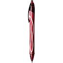 Gelpen BIC Gel-ocity Quick Dry, drukmechanisme, rubberen houder, lijndikte 0,3 mm, 12 stuks, schrijfkleur rood